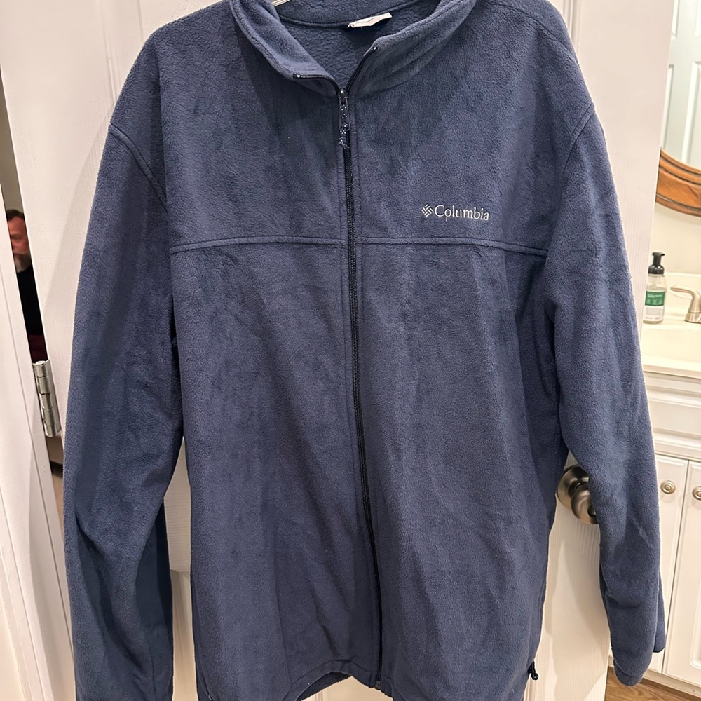 Columbia Mens Navy Fleece Jacket